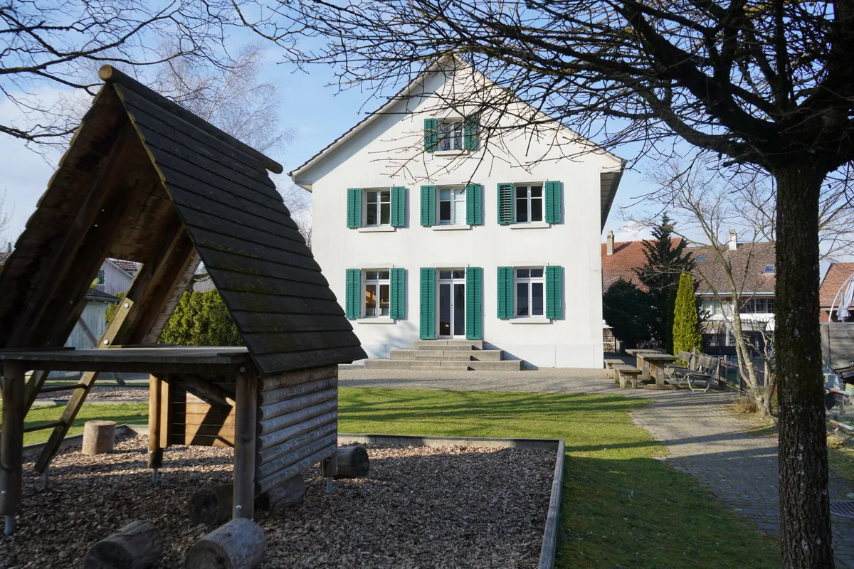 Aussenansicht des Kindergartens an der Burggasse.